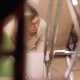 A hidden camera in the ceiling records an unsuspecting girl wearing glasses taking a shit. A small, airy fart is heard before several audible plops. She takes extra precaution to lock the door, which is quite ironic. 720P HD. About 6.5 minutes.